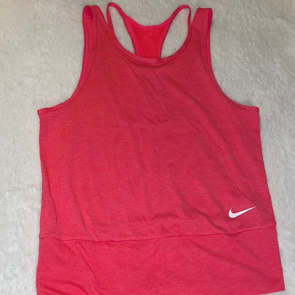 Pink Nike workout tank